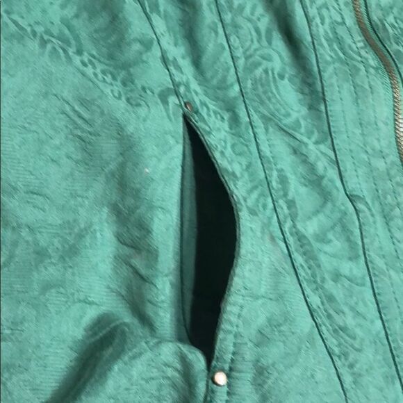 100% Cotton Coldwater Creek Green Jacket - Picture 7 of 13